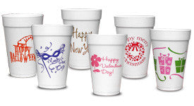 Seasonal Styrofoam Cup Packs