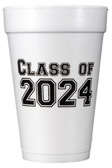 Pre-Printed Styrofoam Cups<br> Class of 2024 (block)