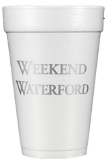 Pre-Printed Styrofoam Cups<br> Weekend Waterford (silver)