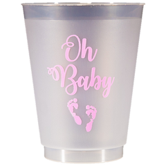 Pre-Printed Frost-Flex Cups<br> Oh Baby (pink)