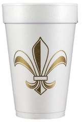 Pre-Printed Styrofoam Cups<br> Fleur De Lis