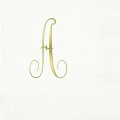 Pre-Printed Beverage Napkins<br> 3-Ply Initial (Antoinette)