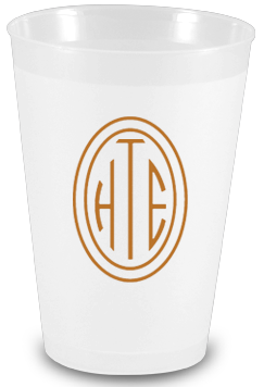 Personalized Frosted Plastic Cups - 12 Ounce Frost Flex  Limelight Paper &  Partyware