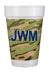 16 oz Camo Styrofoam Cups