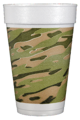 Pre-Printed Styrofoam Cups<br> Camo