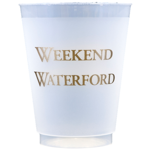 Pre-Printed Frost-Flex Cups<br> Weekend Waterford (gold)