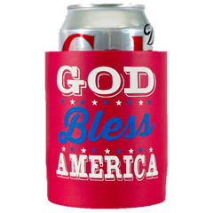 Pre-Printed Foam Huggers<br> God Bless America