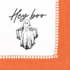 Pre-Printed Beverage Napkins<br> Hey boo