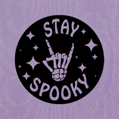Pre-Printed Beverage Napkins<br> Stay Spooky