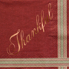 Pre-Printed Beverage Napkins<br> Thankful