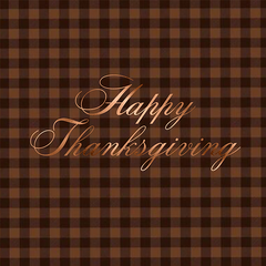 Pre-Printed Beverage Napkins<br> Happy Thanksgiving Vichy