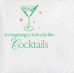 Pre-Printed Beverage Napkins<br> It's Beginning To...