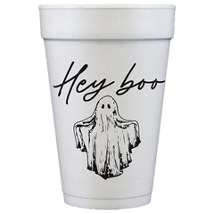 Pre-Printed Styrofoam Cups<br> Hey boo