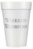 Pre-Printed Styrofoam Cups<br> Weekend Waterford (silver)