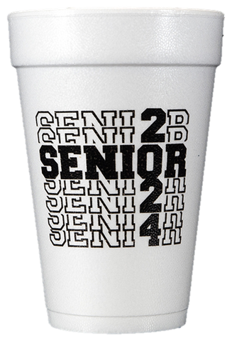 Pre-Printed Styrofoam Cups<br> SENIOR 2024