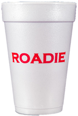 Pre-Printed Styrofoam Cups<br> Roadie (red)