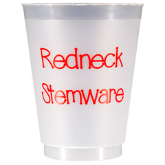 Pre-Printed Frost-Flex Cups<br> Redneck Stemware