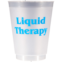 Pre-Printed Frost-Flex Cups<br> Liquid Therapy (neon blue)