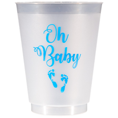 Pre-Printed Frost-Flex Cups<br> Oh Baby (blue)