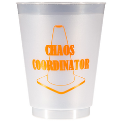 Pre-Printed Frost-Flex Cups<br> Chaos Coordinator (neon orange)