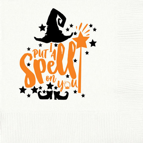Pre-Printed Beverage Napkins<br> I'll Put a Spell on You