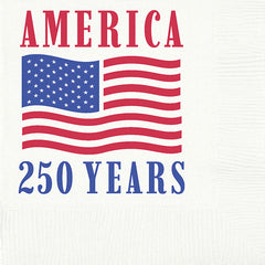 Pre-Printed Beverage Napkins<br> America 250 Years