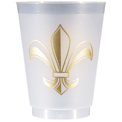 Pre-Printed Frost-Flex Cups<br> Fleur de Lis (gold)