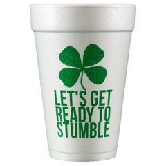 Pre-Printed Styrofoam Cups<br> Ready to Stumble