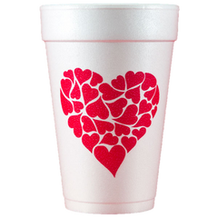 Pre-Printed Styrofoam Cups<br> Heart of Hearts