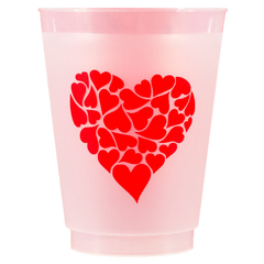 Pre-Printed Frost-Flex Cups<br> Heart of Hearts