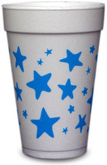 Pre-Printed Styrofoam Cups<br> Stars