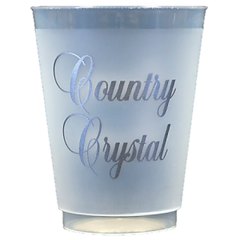 Pre-Printed Frost-Flex Cups<br> Country Crystal (silver)