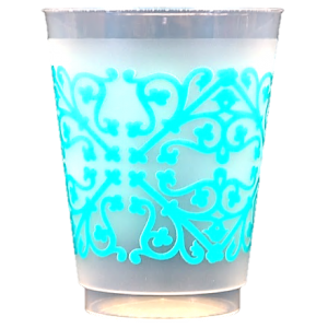 Pre-Printed Frost-Flex Cups<br> Patterns (tiffany blue)