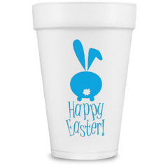 Pre-Printed Styrofoam Cups<br> Happy Easter! w/bunny