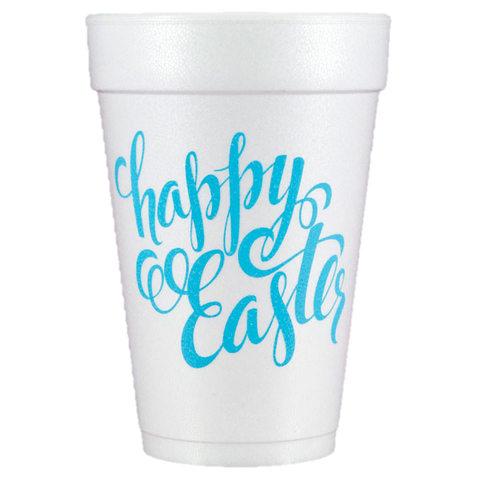 Pre-Printed Styrofoam Cups<br> Happy Easter