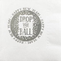 Pre-Printed Beverage Napkins<br> Drop the Ball