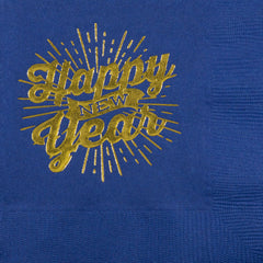 Pre-Printed Beverage Napkins<br> Happy New Year Banner