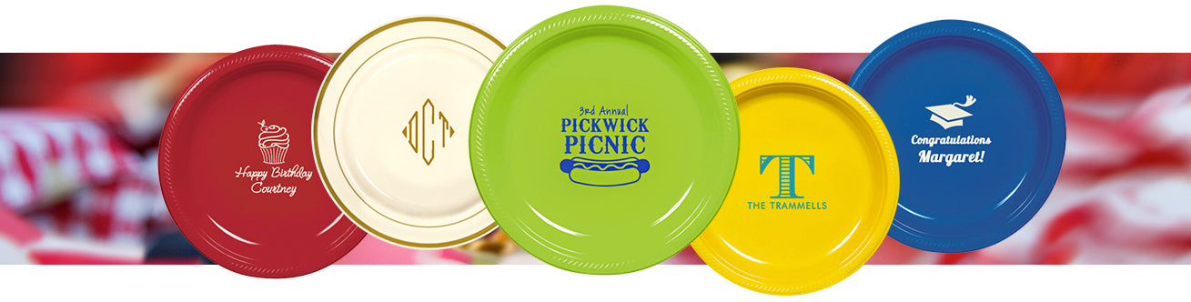 Personalized Paper Plates & Cups - Custom Printed Paper Plates & Cups